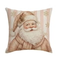 thumbnail image 2 of Vintage Pink Christmas Throw Pillow Cover, Decorative Holiday Cushion Case for Sofa Home Decor., 2 of 6