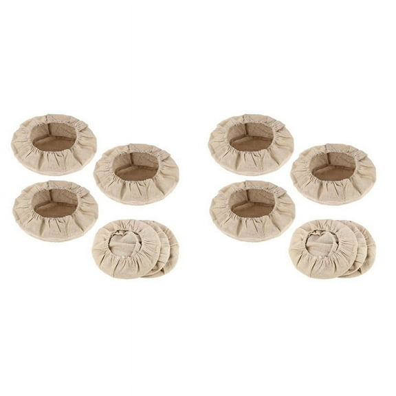 10X Round Bread Proofing Basket Cloth Sourdough Banneton Proofing Cloth Natural Rattan Baking Dough Basket Cover