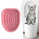 thumbnail image 2 of 2x Cat Toilet Para Inodoro De Plástico Para Bandeja De Arena Para Gloria entrenamiento para ir al baño del gato, 2 of 6