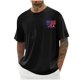 thumbnail image 2 of Tops para hombre, blusas y camisas de cuello redondo y manga corta para hombre, blusas casuales de moda con cuello redondo y estampado para hombre, blusas de poliéster para hombre., 2 of 6