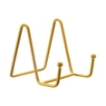 thumbnail image 4 of Unique Bargains 5Pack 3Inch Plate Stand for Display Iron Easel Plate Holder for Photo Gold, 4 of 5