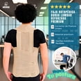thumbnail image 3 of Faja Ortopédica Unisex para Espalda Alta y Baja | Corrector de Postura con Soporte Lumbar y Dorsal | Varillas Metálicas Reforzadas | Alivio Diario y Estilo Discreto, 3 of 8