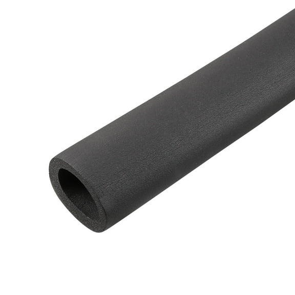 Uxcell 32mm ID 50mm OD 1.8m Long Cover Pipe Insulation Foam Tubing Black