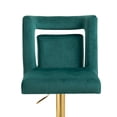 thumbnail image 6 of Luccalily Counter Height Bar Stools,Velvet 360° Swivel Adjustable Bar stools with Back and Footrest,Modern design and golden base for Kitchen,Bistro Pub, Dining Room counter, 6 of 12