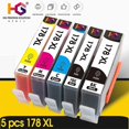 thumbnail image 3 of Cartucho de tinta Compale de 5 paquetes para impresora 178 para 178 178xl Photo 5510 5515 6510 7510 B109a B109n Ba, 3 of 3
