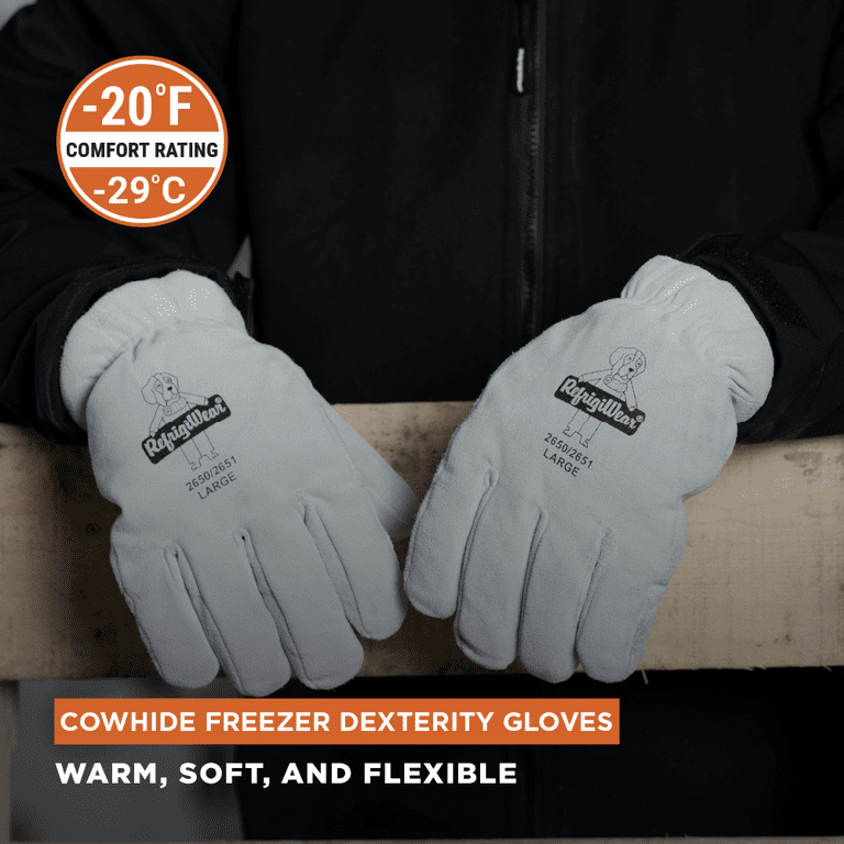 RefrigiWear Men's Cowhide Freezer Dexterity Glove Warm - Main Image