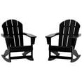 thumbnail image 5 of Polytrends  Laguna Hdpe All Weather Outdoor Patio Rocking Chair (Set of 2) Black, 5 of 5