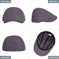 thumbnail image 3 of Newsboy Cap for Men 100% Cotton Mens Flat Hats Newsies Hat Classic Irish Gatsby Ivy Cabbie Golf Hats 1pcs, 3 of 6