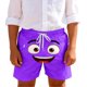 thumbnail image 1 of Niños Pequeños Pantalones de Natación de Color Sólido Impresión de Expresión Linda, Niños Pequeños Pantalones de Natación con Bolsillos para el Verano, 1 of 6
