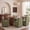 Green-Linen, variant on Dayalane Traditional Slipcovered Dining Chairs Set of 2, Modern Farmhouse Linen Upholstered Kitchen Chairs with Casters, Minimalist Style Armless Side Chair for Dining & Living Room, Beige