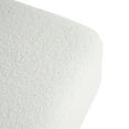 thumbnail image 5 of Christopher Knight Home 48" Modern Comfortable Ottoman Bench, Boucle Upholstery with Wooden Legs, White, 5 of 10