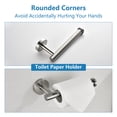thumbnail image 2 of 6 - Piece Stainless Steel Bathroom Towel Rack Set Wall Mount, 2 of 9