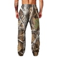 thumbnail image 6 of Havenx Camo Sweat Pants for Men Wide Leg Dry Leaf Print Elastic Waist Pants with Pockets Open Bottom Camouflage Trousers Athletic Jogger Workout Casual Fashion Streetwear,Camel 3XL, 6 of 7