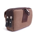 thumbnail image 3 of PENGXIANG Multi-function Men Canvas Waist Bag Phone Belt Pouch (Horizontal Coffee), 3 of 3