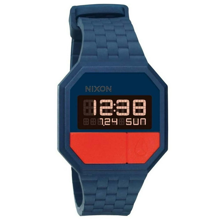 現品限り一斉値下げ! Men's Nixon A169880 Red & Blue Navy Re-Run Rubber Unisex イヤホン・ヘッドホン本体