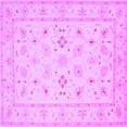 thumbnail image 1 of Ahgly Company Indoor Square Persian Purple Traditional Area Rugs, 3' Square, 1 of 4