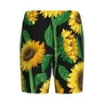 thumbnail image 4 of Picia Sunflower 1 Pajama Shorts for Men, Men's Pajama Bottoms, Sleepwear,Short Pajama Pants-, 4 of 9