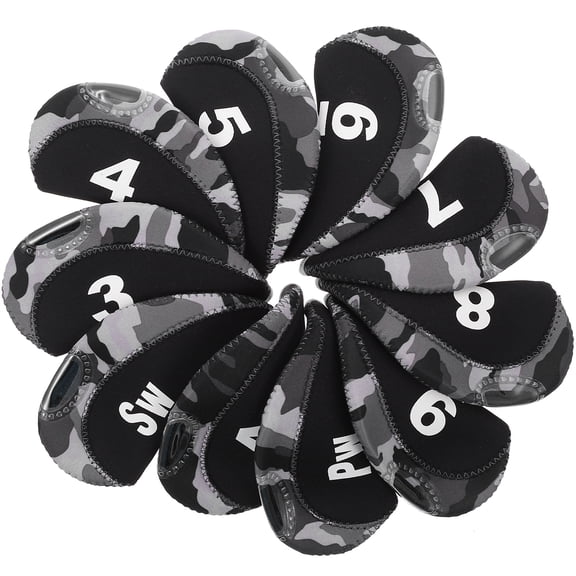 Oraceous 10pcs Golf Putter Cover Waterproof Neoprene Club Protector Golf Head Cover