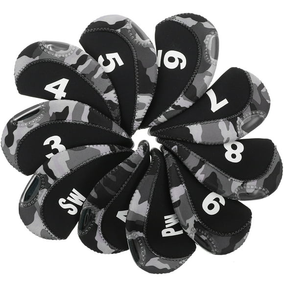 Shisuyan 10pcs Putter Cover Golfing Equipment Golf Head Cover Golf Putter Headcover