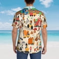 thumbnail image 4 of Lsque construction road work landscape Pattern Hawaiian Shirt for Men Unisex Summer Beach Casual Short Sleeve Cotton Linen Button Down Shirts,XX-Large, 4 of 7