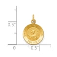 thumbnail image 2 of 14K Yellow Gold Charm Pendant Themed 17 mm 12 Our Lady Of The Assumption Medal, 2 of 2