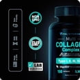 thumbnail image 3 of Vital Vitamins Multi Colágeno para mujeres y hombres - Tipo I, II, III, V, X - Alimentado con pasto, sin OGM - 150 cápsulas, 3 of 5