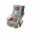 thumbnail image 4 of Be Happy Soft Flannel Fleece Throw Blanket, Be Happy and Enjoy Everyday Message Vintage Style with Smiling Faces Print, Cozy Plush for Indoor and Outdoor Use, 70" x 90", Multicolor, by Ambesonne, 4 of 6