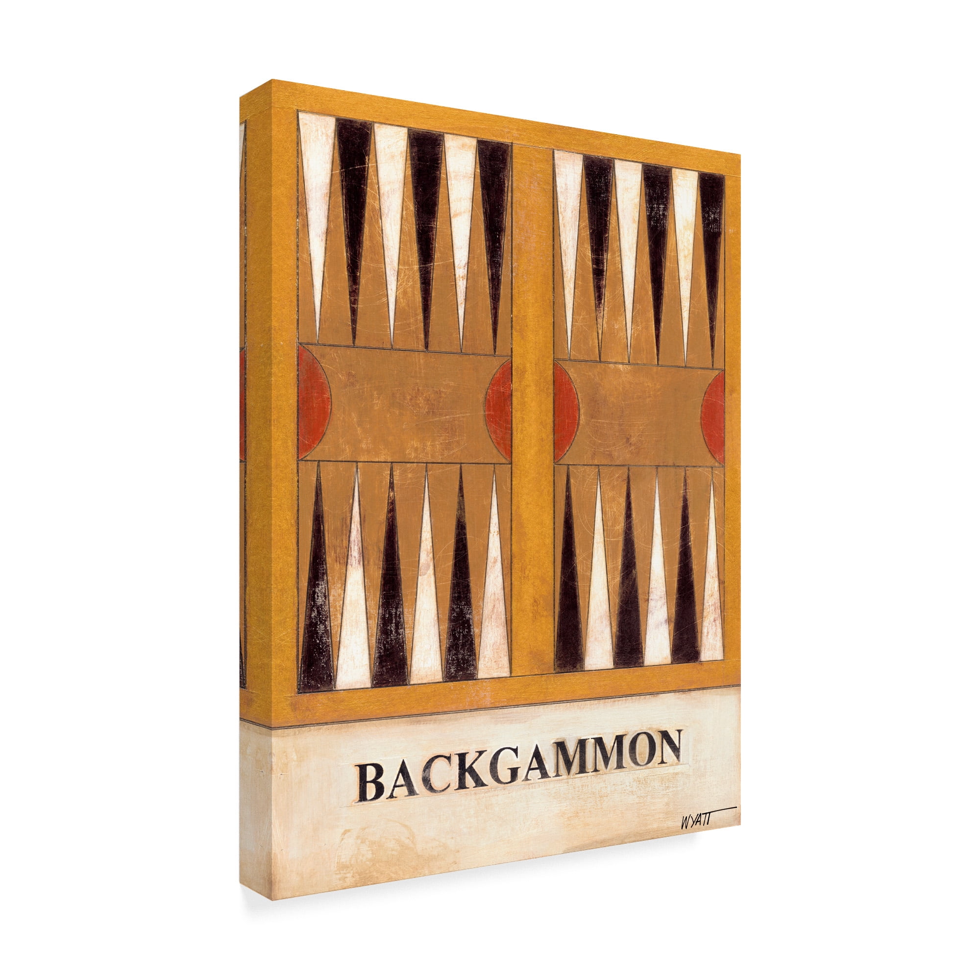 Trademark Fine Art 'Backgammon' Canvas Art by Norman Wyatt