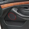 thumbnail image 4 of 4Pcs For BMW 5 Series E39 M5 Red Carbon Fiber Interior Door Speaker Cover Trim, 4 of 19