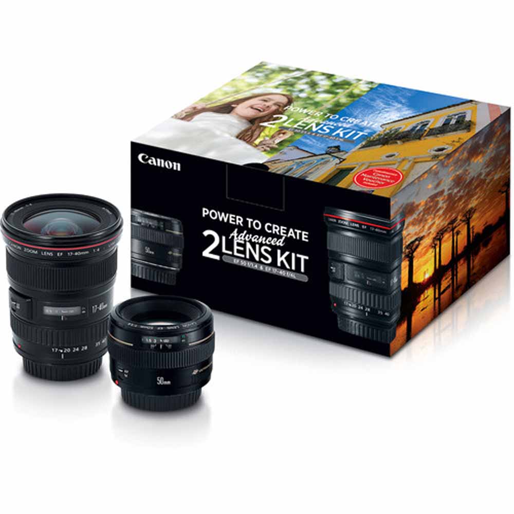 Canon Advanced Lens Kit - 50mm f/1.4 & 17-40mm f/4L - Walmart.com