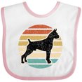 thumbnail image 3 of Inktastic Boxer Dog Vintage Silhouette Boys or Girls Baby Bib, 3 of 4