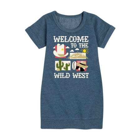 

Instant Message - Welcome To The Wild West - Toddler & Youth Girls Fleece Dress