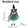 thumbnail image 3 of Hangable Witch Doll Ornament | Halloween Small Witch Figurine with Gauze Skirt,Sorceress Doll with Broom,Halloween Hanging Decoration,for Haunted House Room Door and Window Decoration, 3 of 8