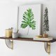 thumbnail image 5 of Juego de 2 soportes para estante triangulares flotantes de metal dorado en forma de abanico, soportes de pared, soporte para estante, estante de esquina resistente, para el hogar, oficina,, 5 of 5