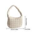 thumbnail image 3 of Bolso De Hombro Mujer Compuesto Color Sólido Nailon Dama Diario Ocio Blanco Wdftyju Para Estrenar, 3 of 3