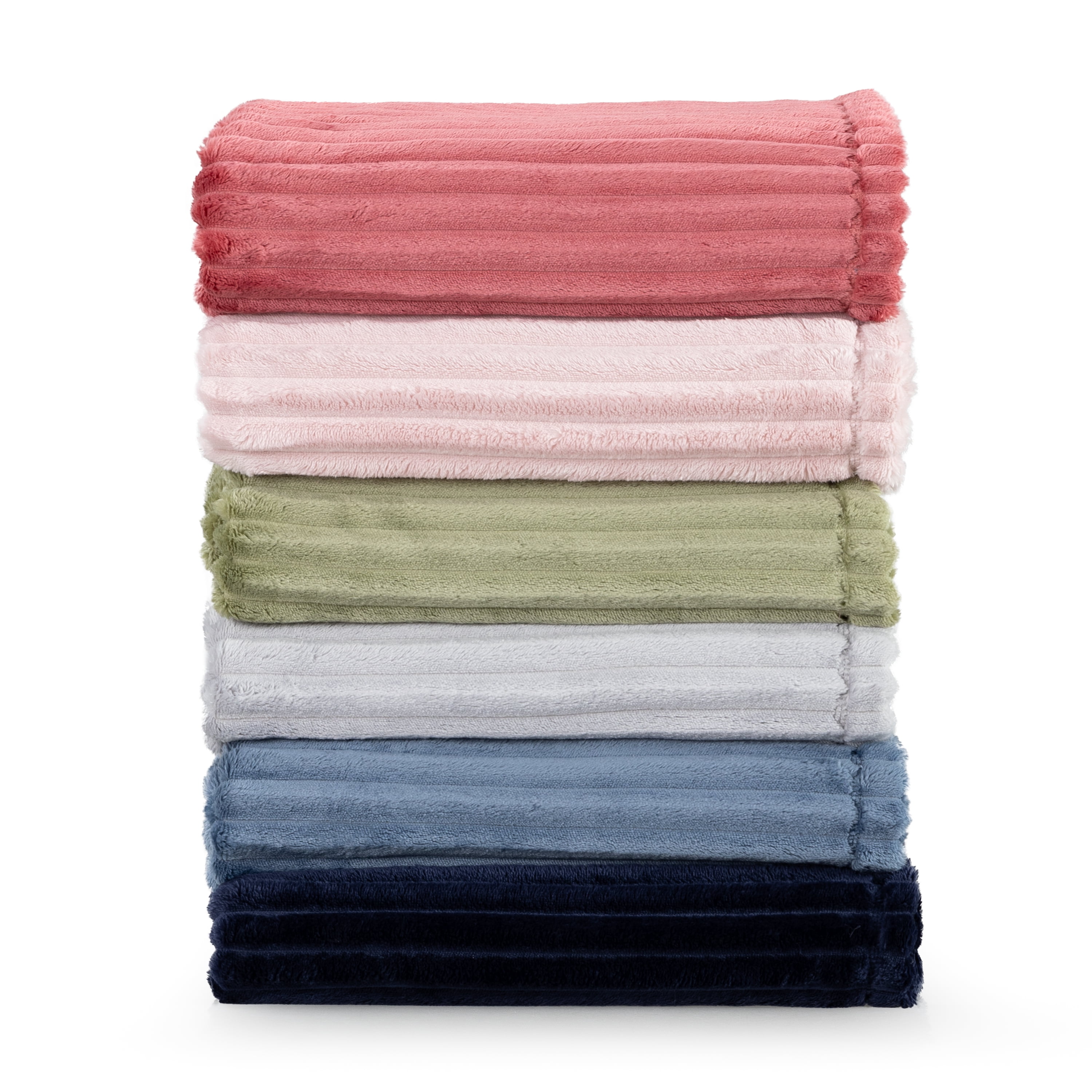Mainstays Textured Plush Oversized Couch Throw Blanket, Pink Smoke, 50 x 72 in