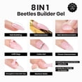 thumbnail image 2 of Gel protector de uñas Beetles Builder 8 en 1, color nude translúcido, 15 ml, 2 of 6
