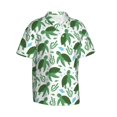 thumbnail image 2 of Daiia Cartoon Turtle Hawaiian Shirt for Men Gentle Cotton Regular Short Sleeve Casual-XX-Large, 2 of 9