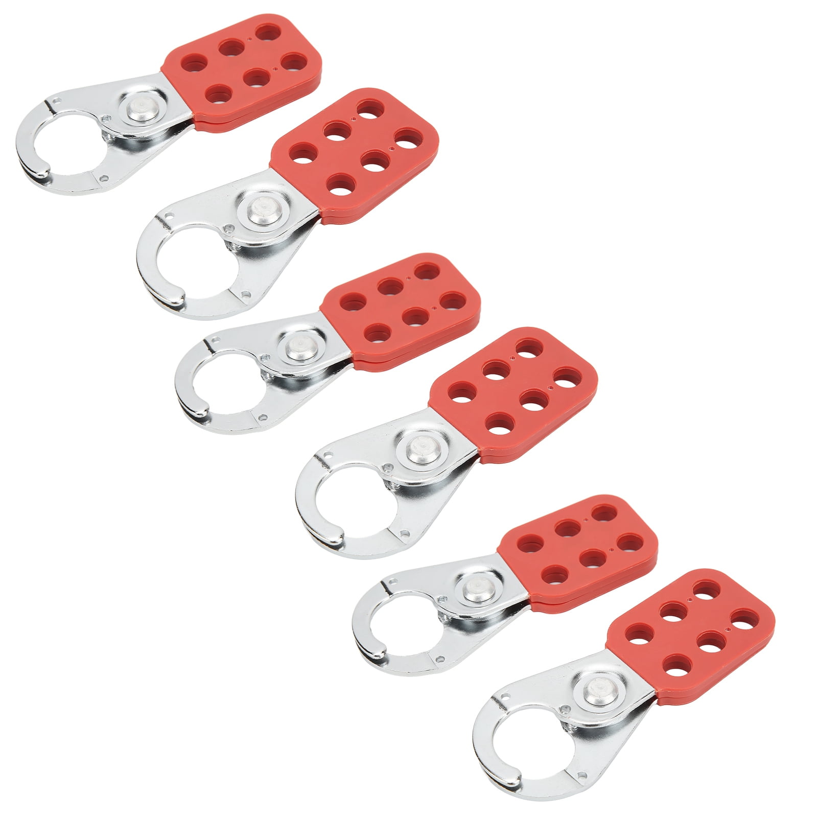 Loto Hasp, Impact Resistant Nylon Handle 6 Hole Lock Out Hasp For