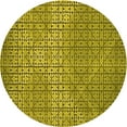thumbnail image 1 of Ahgly Company Machine Washable Indoor Round Transitional Oak Brown Area Rugs, 8' Round, 1 of 7