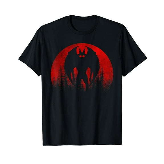 Mothman Moon | Cryptozoology Cryptid For Men Women | Mothman T-Shirt