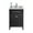 Black, variant on 24 Inch Single Sink Espresso Cabinet Bathroom Vanity With White Quartz Countertop - Laviva