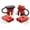 4 PCS Red with Cover, variant on chasenew 50A-600V Battery Quick Connect/Disconnect with 7/8/10/12 AWG, 4 PCS Jumper Cable Plug Connector, Compatible with Anderson Connector for Rescue Winch, Motor Recovery (Gray with Cover)
