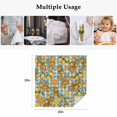 thumbnail image 5 of Orange Lemons Cloth Napkins, Summer Botanical Checkered Farmhouse Washable and Reusable Dinner Napkins Set of 8, Table Napkin for Kitchen Party Birthday Wedding Hotel Housewarming 20"x20", 5 of 9
