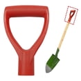 thumbnail image 5 of D Grip Shovel Handle Replacement 1-1/4 Inch Inner Diameter 32mm PVC, Red Plastic Spade Snow Shovel Replacement Handle for Digging Raking Tools Garden Accessories 1 PCS, 5 of 9