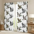 thumbnail image 2 of jejeloiu Rustic Mallard Blackout Curtains Set of 2 (52x84 Each),Wild Flying Animal Window Curtains,Gray White Brown Curtains and Drapes For Men Women,Ultra Soft Home Decor, 2 of 6