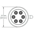 thumbnail image 4 of Speakman S-2254-E175 Retro Multi-Function Shower Head for Stylish Bathroom Décor, 1.75 GPM, Polished Chrome, 4 of 7
