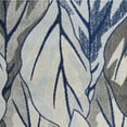 thumbnail image 4 of 5'x8' Grey Navy Machine Woven Tropical Indoor Area Rug, 4 of 6