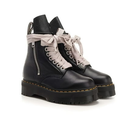 

Women s Black Lace Up Combat Boots Side Zipper Round Toe Platform Ankle Boots Women s Fashion Short Boots