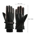 thumbnail image 3 of Virmaxy Winter Skiing Gloves Tow-Finger Touching Screen Outdoor Warm Windproof Thermal Gloves Winter Outdoor Sports Gloves Size Fits All Unisex, 3 of 3